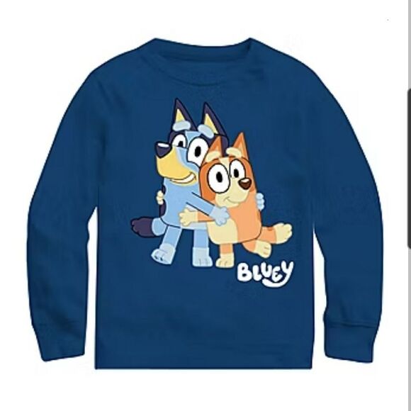 Toddler Boys Crew Neck Long Sleeve Bluey Graphic T-Shirt - Picture 1 of 3